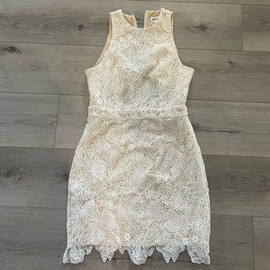 REVOLVE Superdown Patty High Neck Crotchet Dress